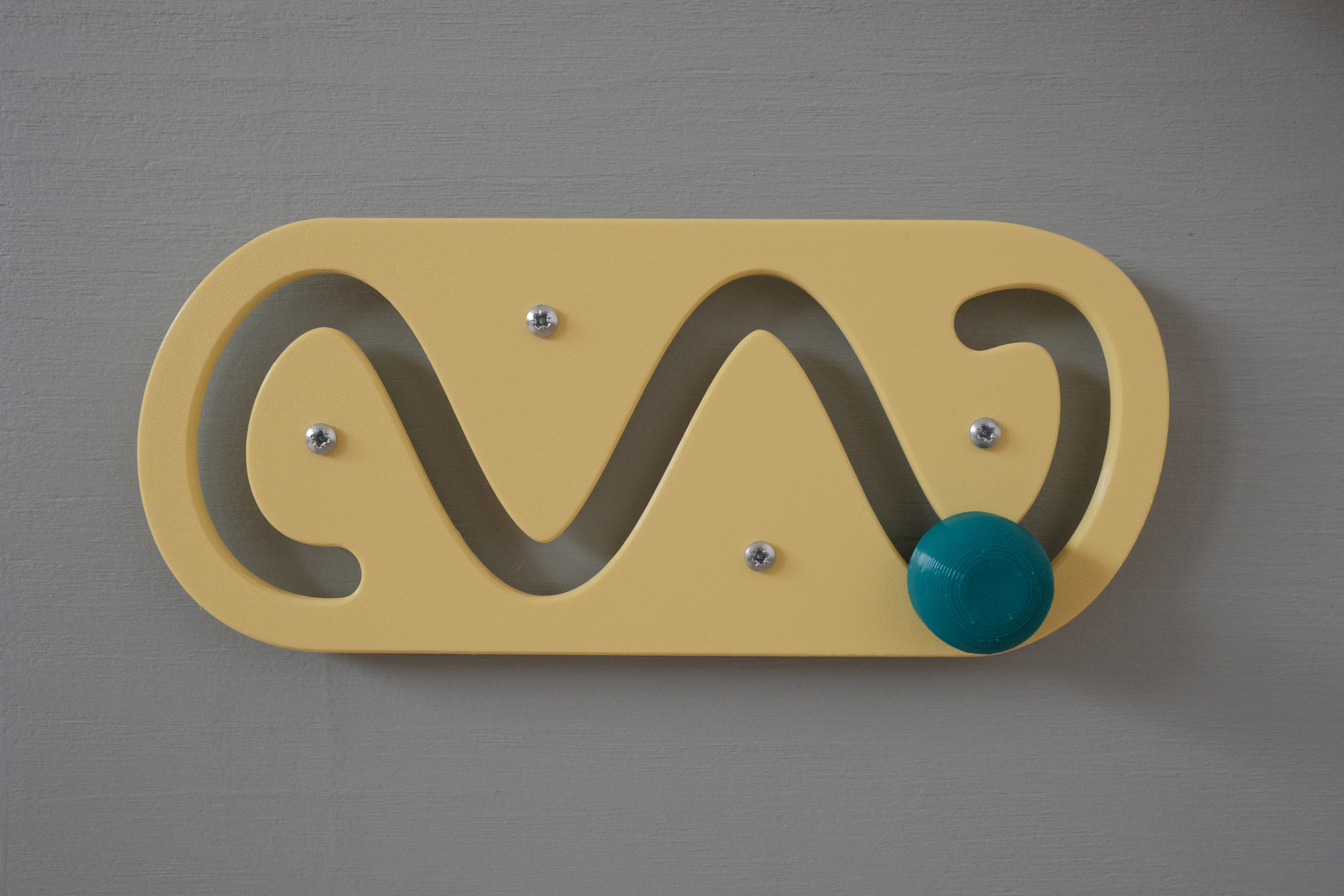 Curved maze for busy board