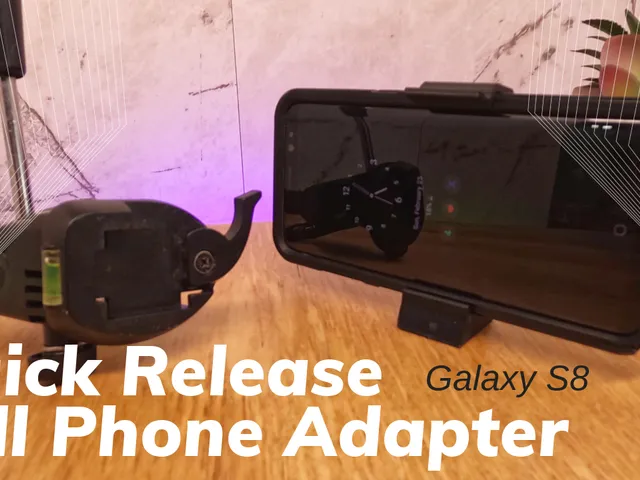 Quick Release Tripod to Cell Phone Clamp Adapter