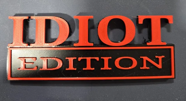 Idiot Edition Emblem