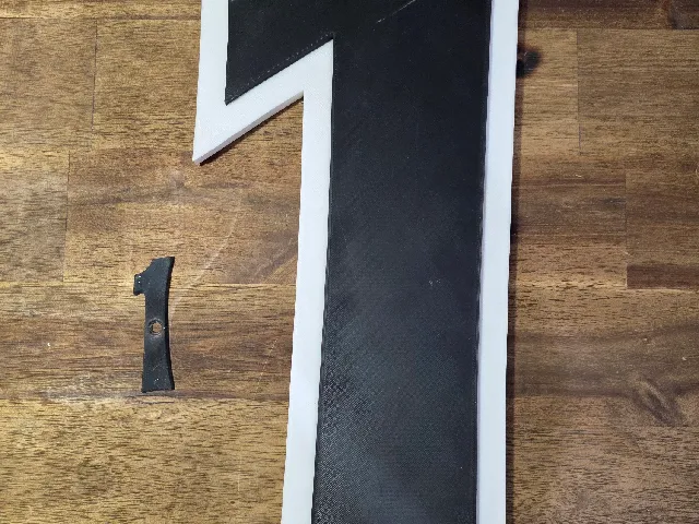 Large House Numbers  355 mm Tall