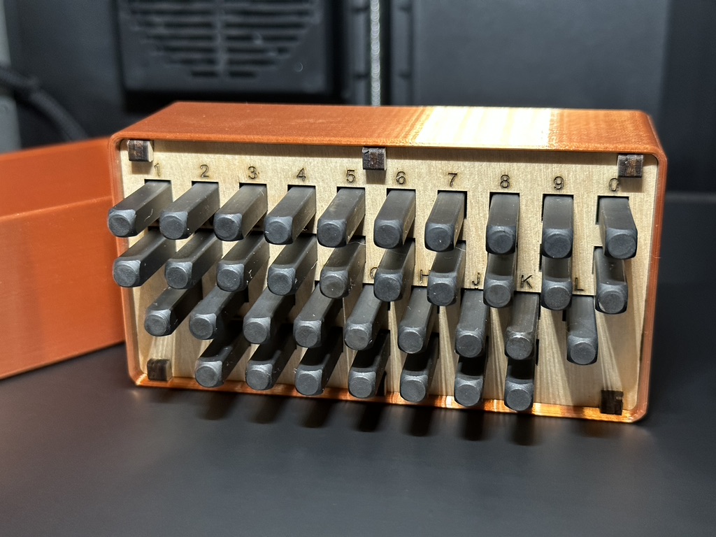 QWERTY Sorted Steel Stamping Set