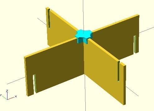 Miniatura 2 do modelo 3D Quad Connector