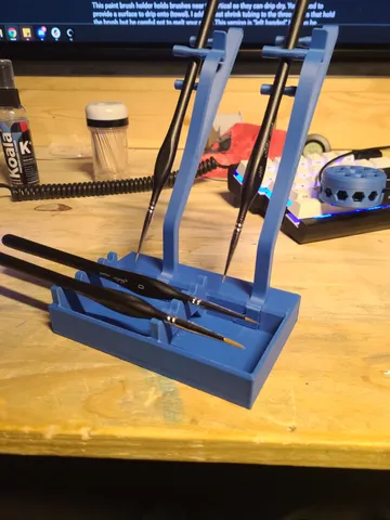 Brush Holder with Drip Tray