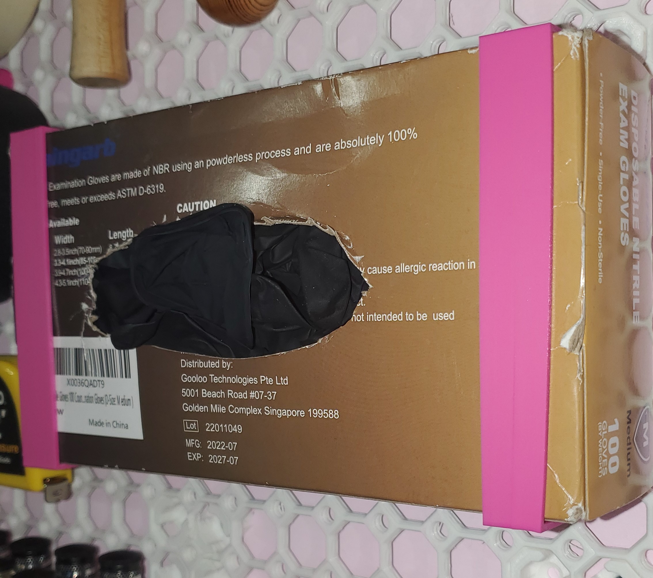 Glove box holder 125x60mm boxes - Multiboard