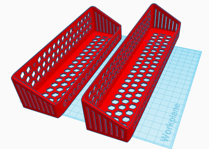 Miniatura 2 do modelo 3D Spice Rack - simple hex pattern low profile