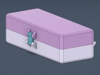 Latching Box, Parametric Print in Place by Windrose | Download free STL ...