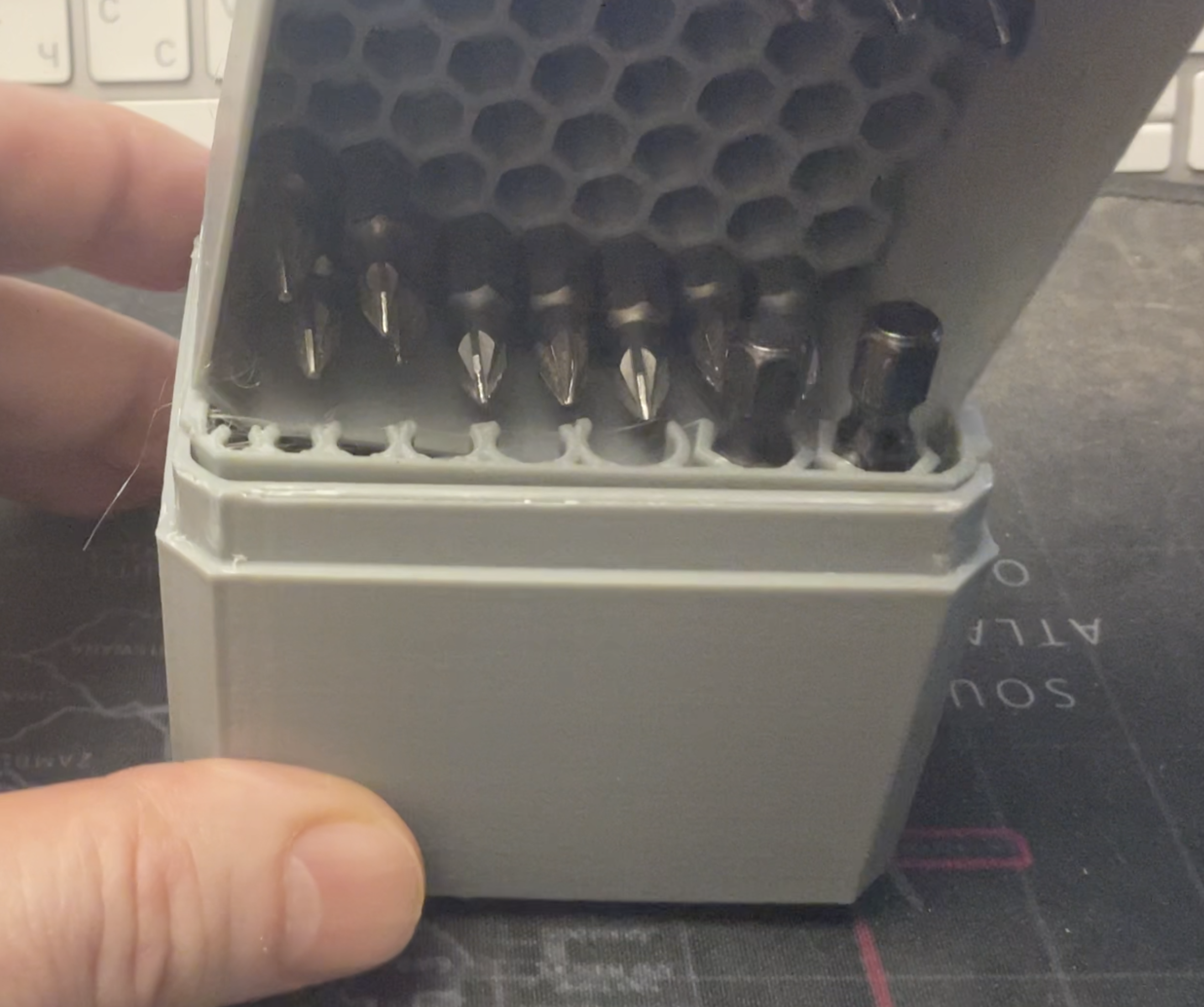 Bit box,  сover for screws.