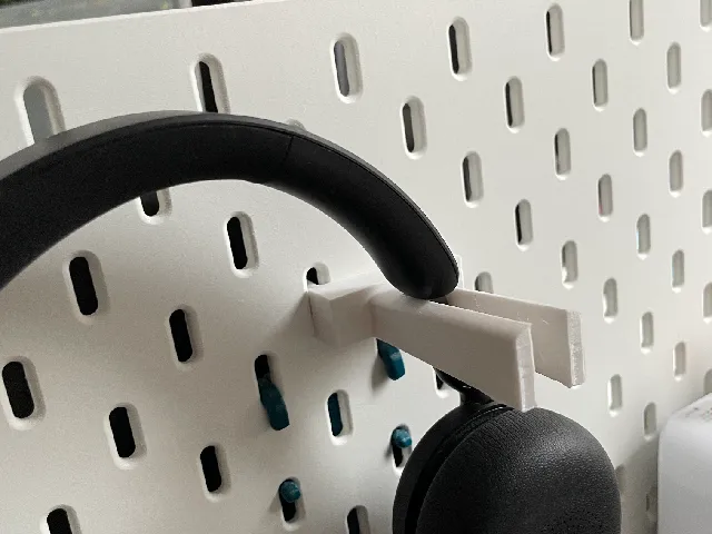 Multiple Option Headphone Holder for IKEA Skadis