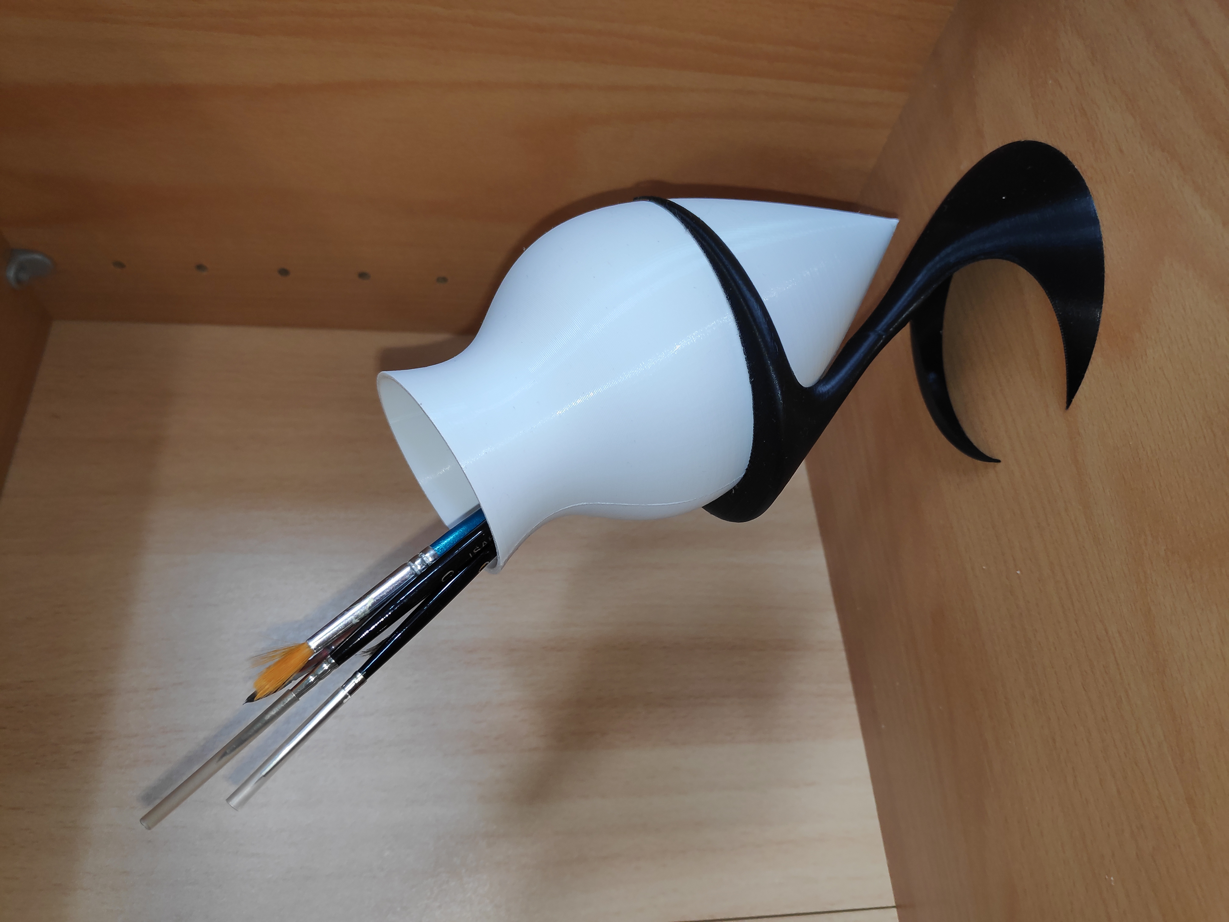 Off center vase - Pen & brushes holder