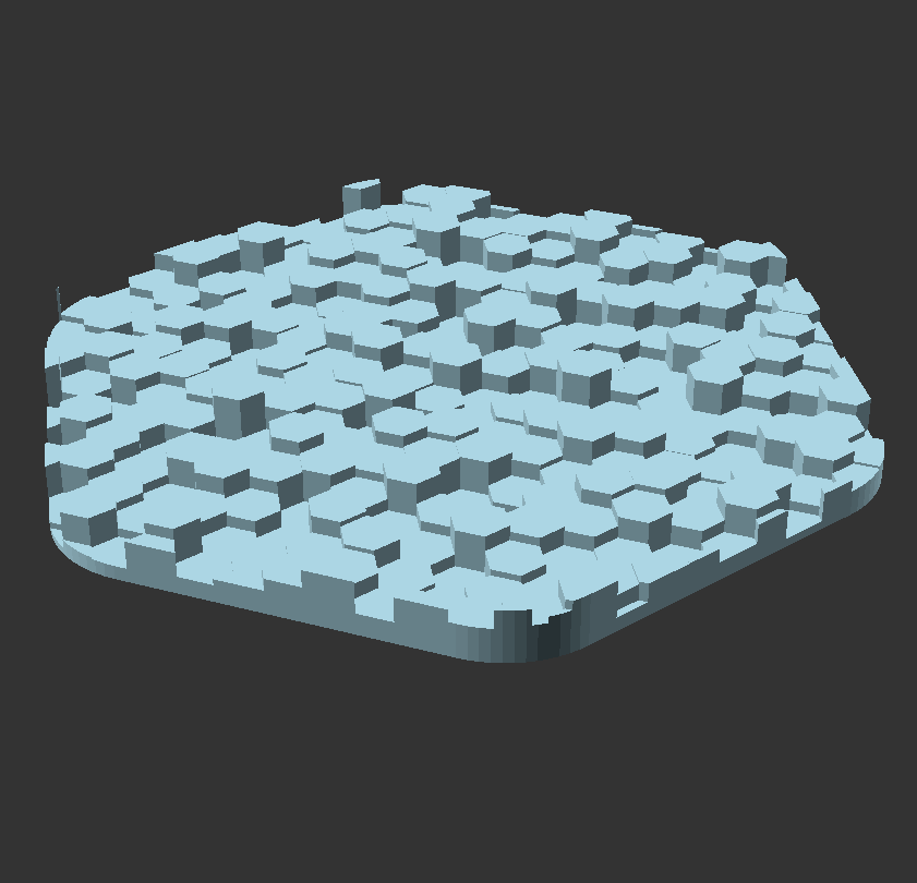 Miniatura 2 do modelo 3D random Hex Coaster