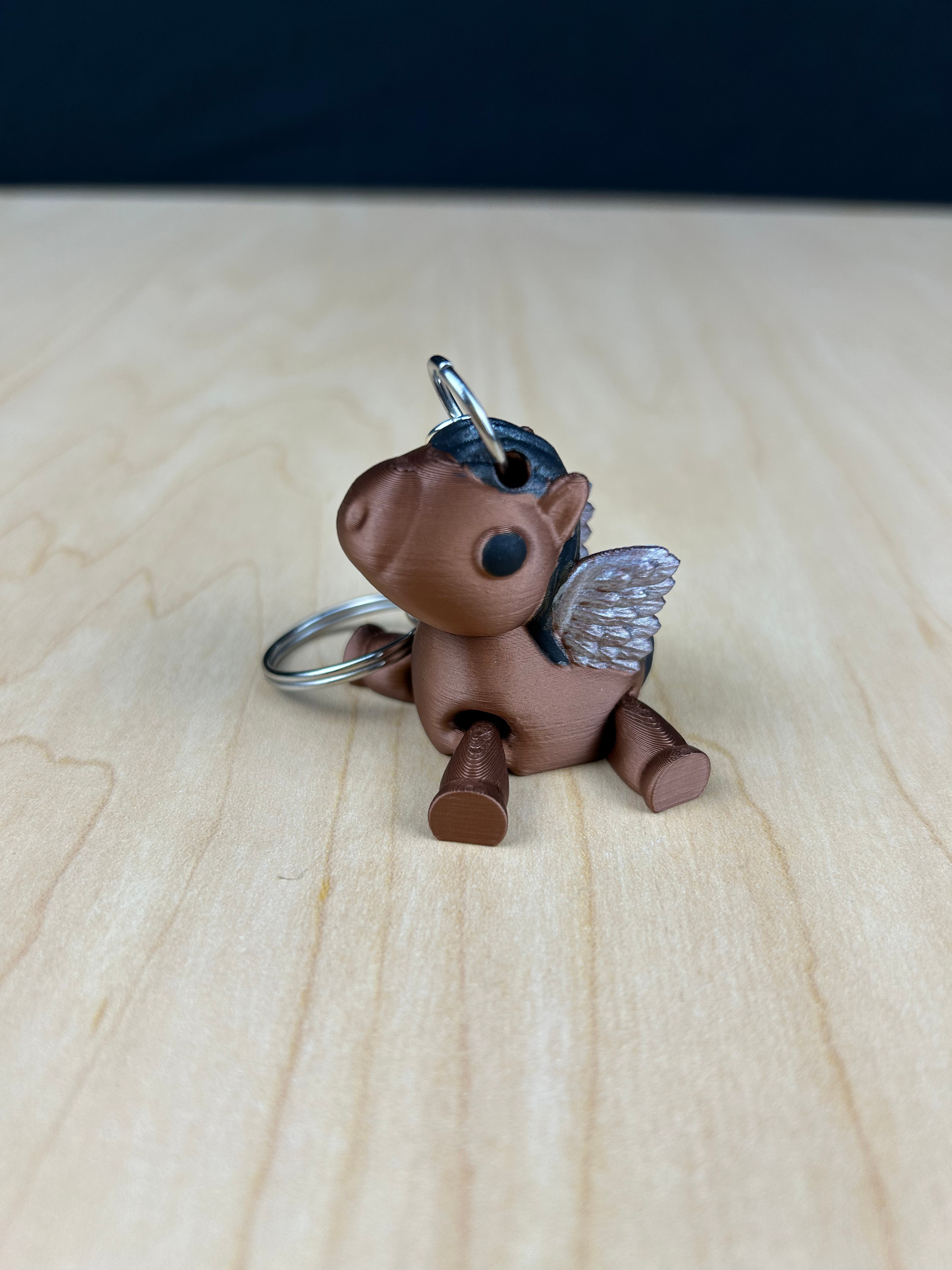 Winged Horse Keychain