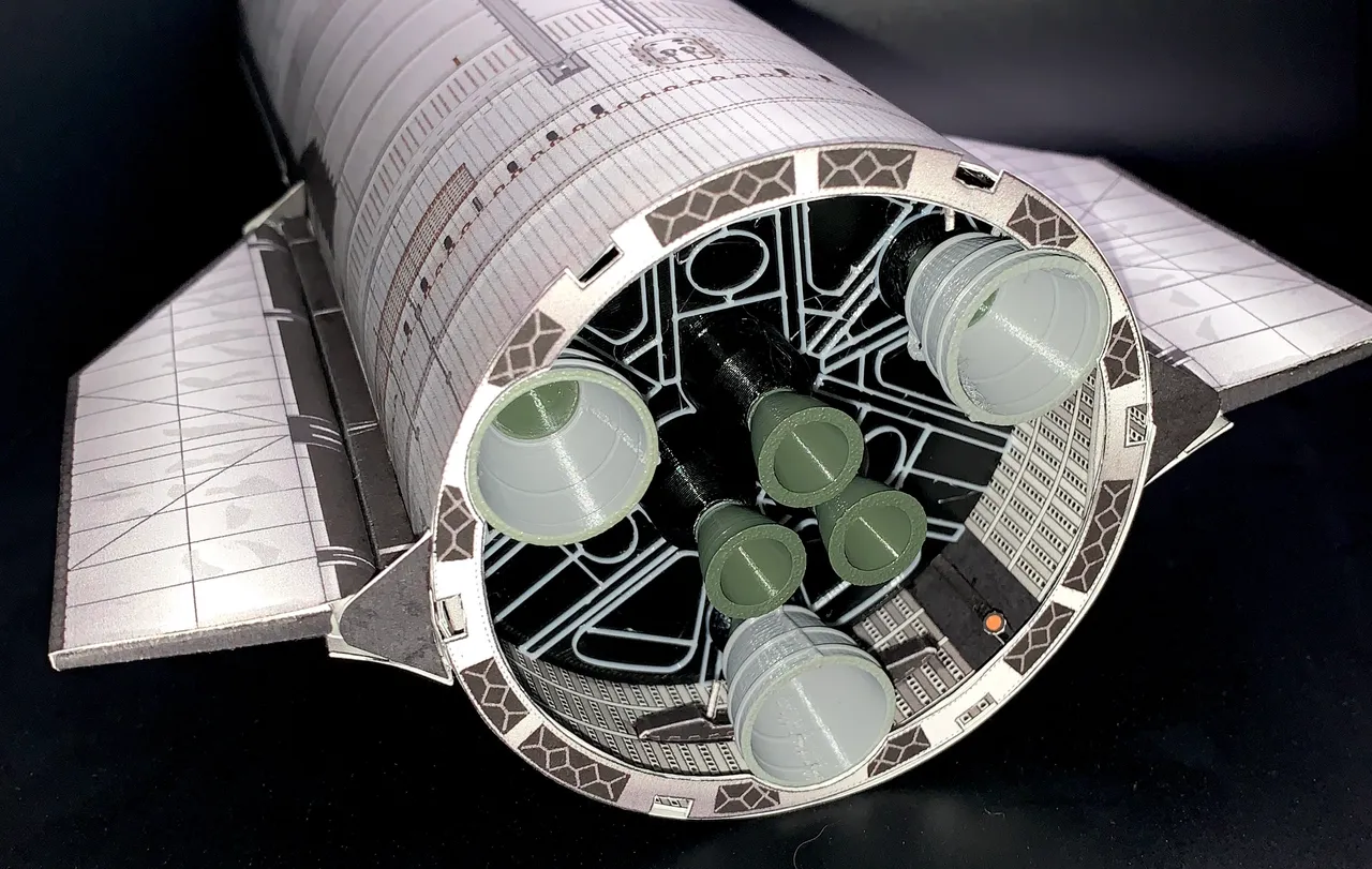 Starship S28 engine section by AXM61 | Download free STL model ...
