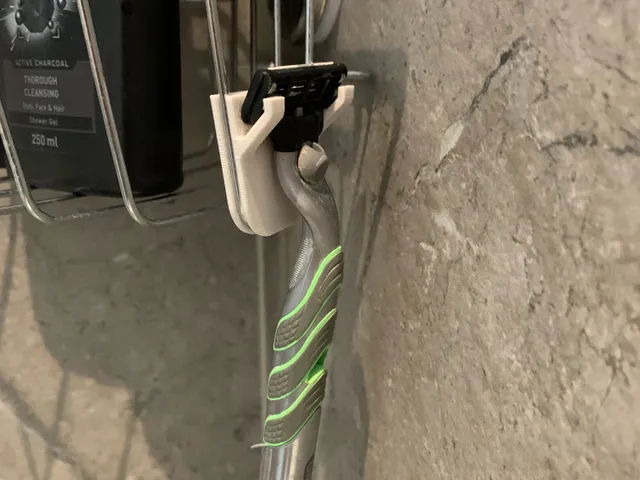 Razor holder for Ikea Krokfjorden shower caddy
