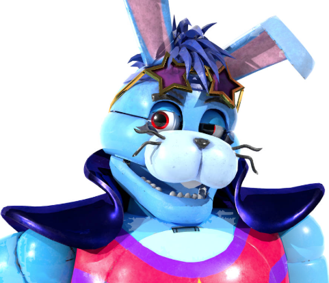 lego fnaf glamrock bonie head