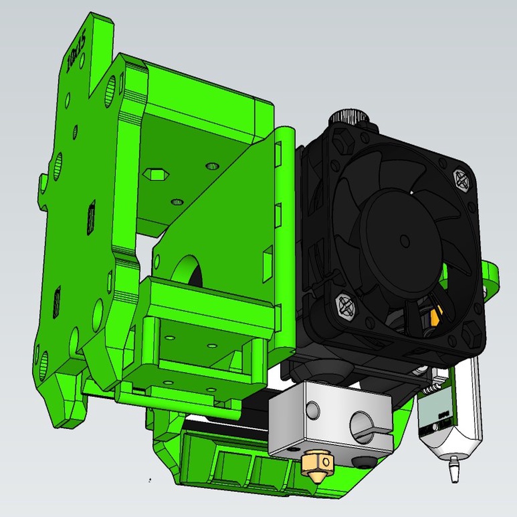 E3D Hemera Mount for BLV MGN Cube by Mats Zander Download free STL