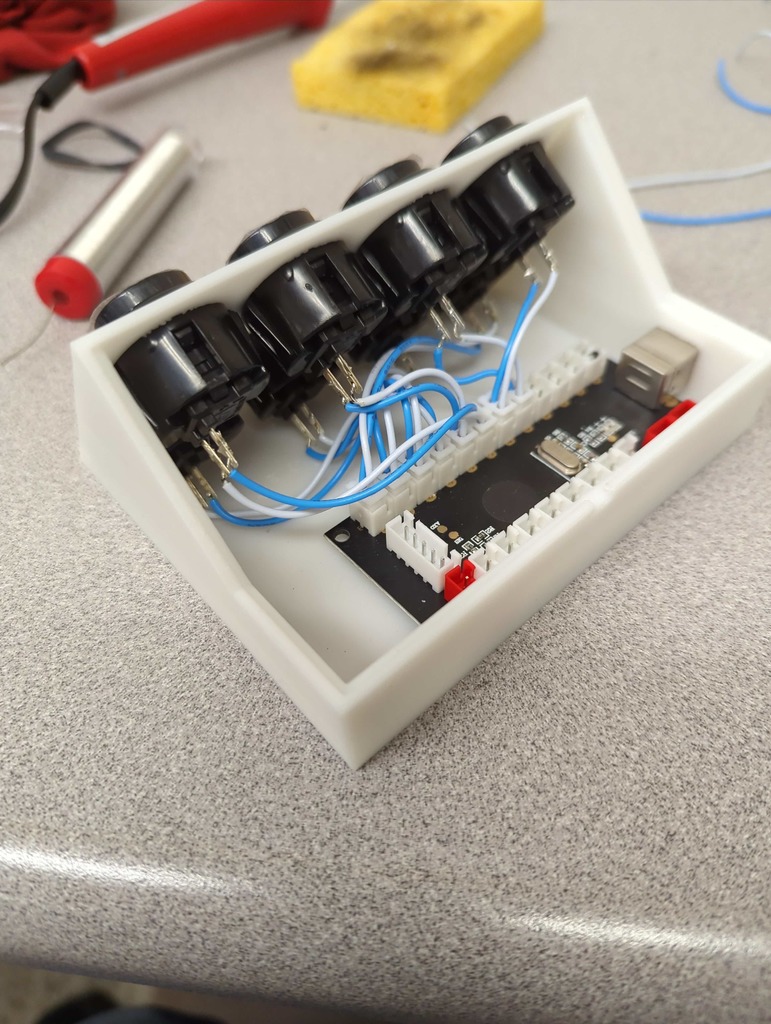 Miniatura 3 do modelo 3D Joystick button box for macros