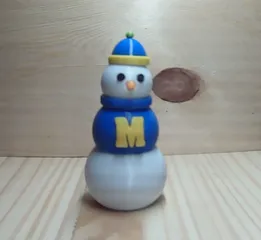 UofM Sweater Chest for Articulated Snowman Fidget
