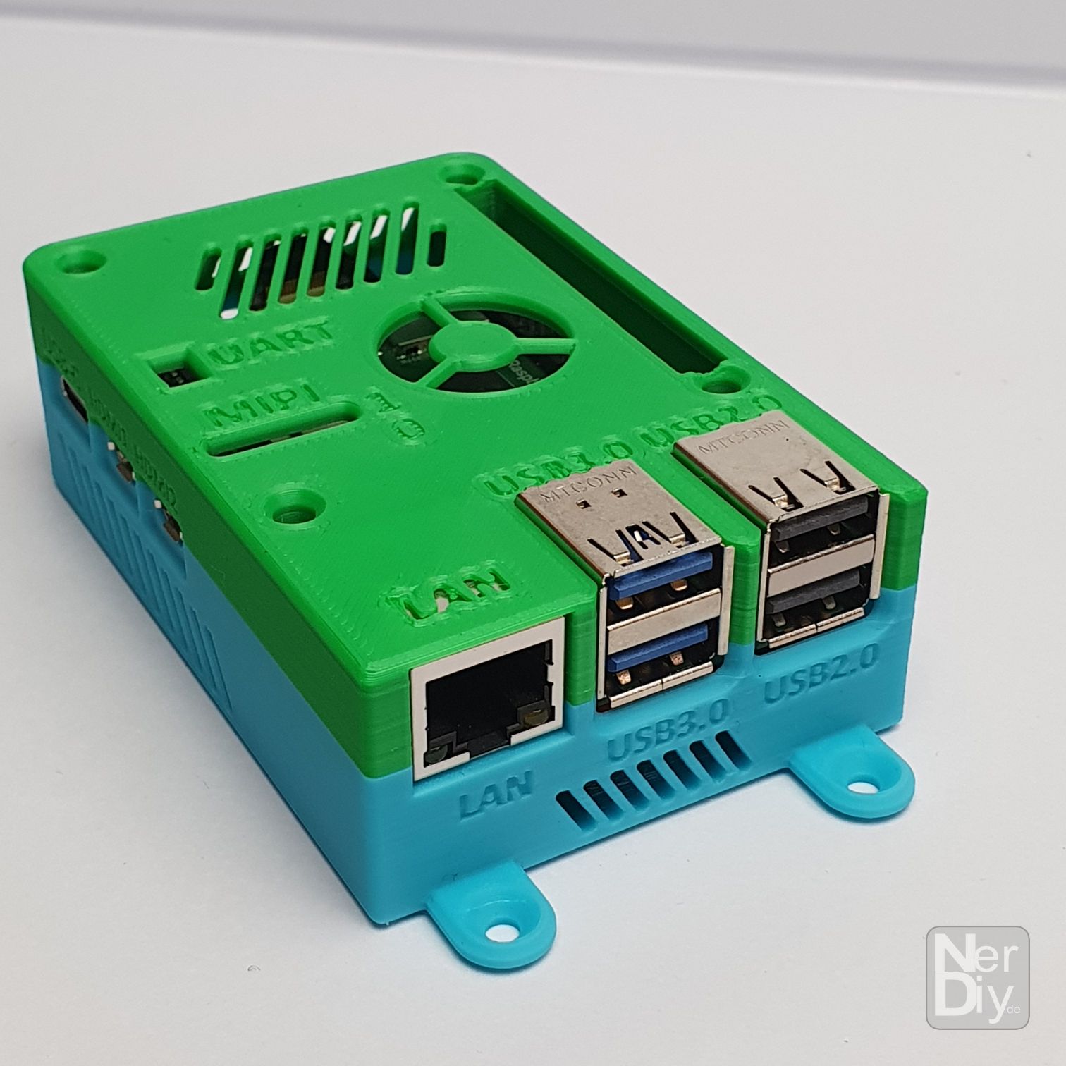 RaspberryPi 5 & Pimoroni NVME Base Housing by Nerdiy.de by Nerdiy.de ...