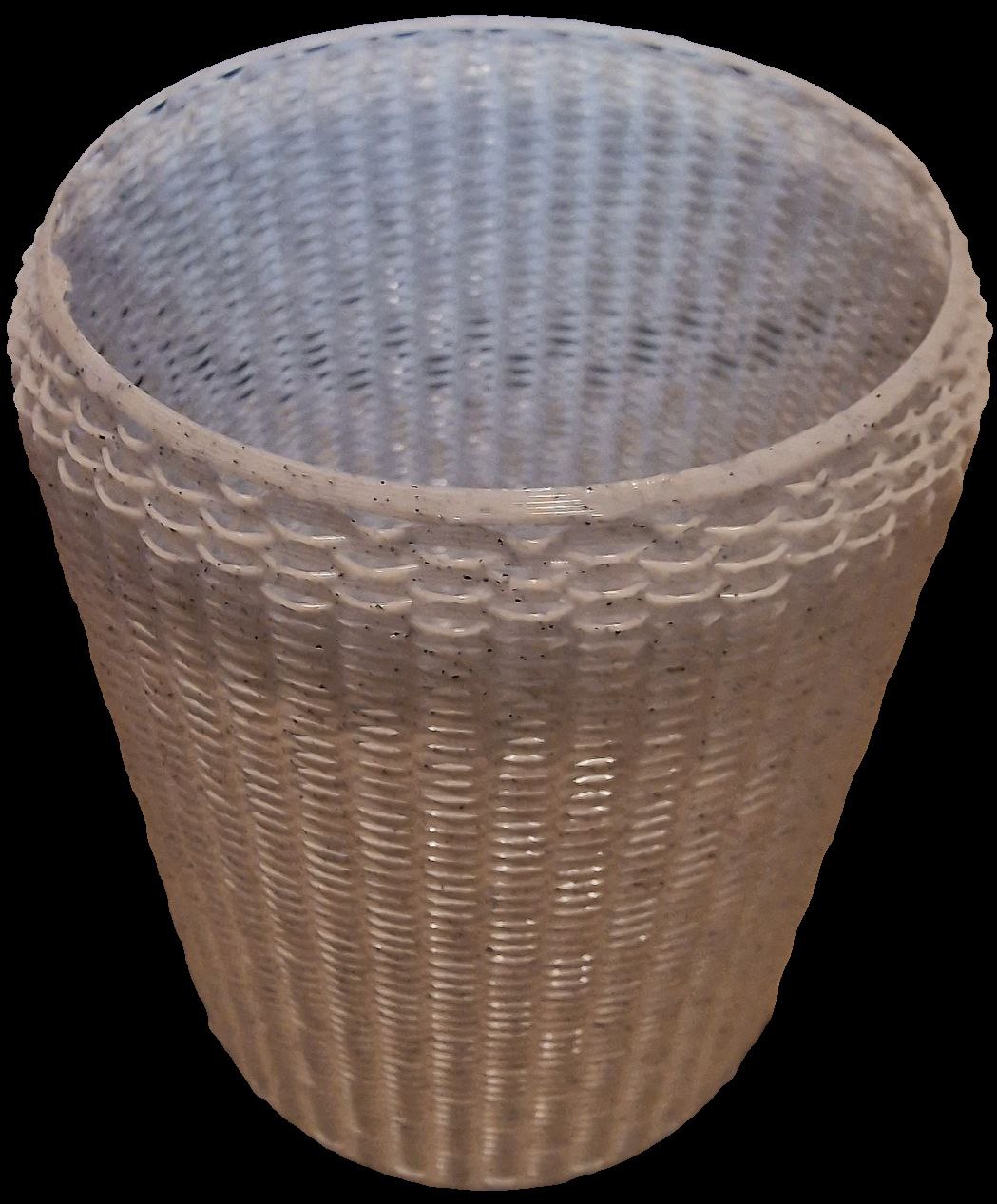 Vase mode woven basket/pen holder