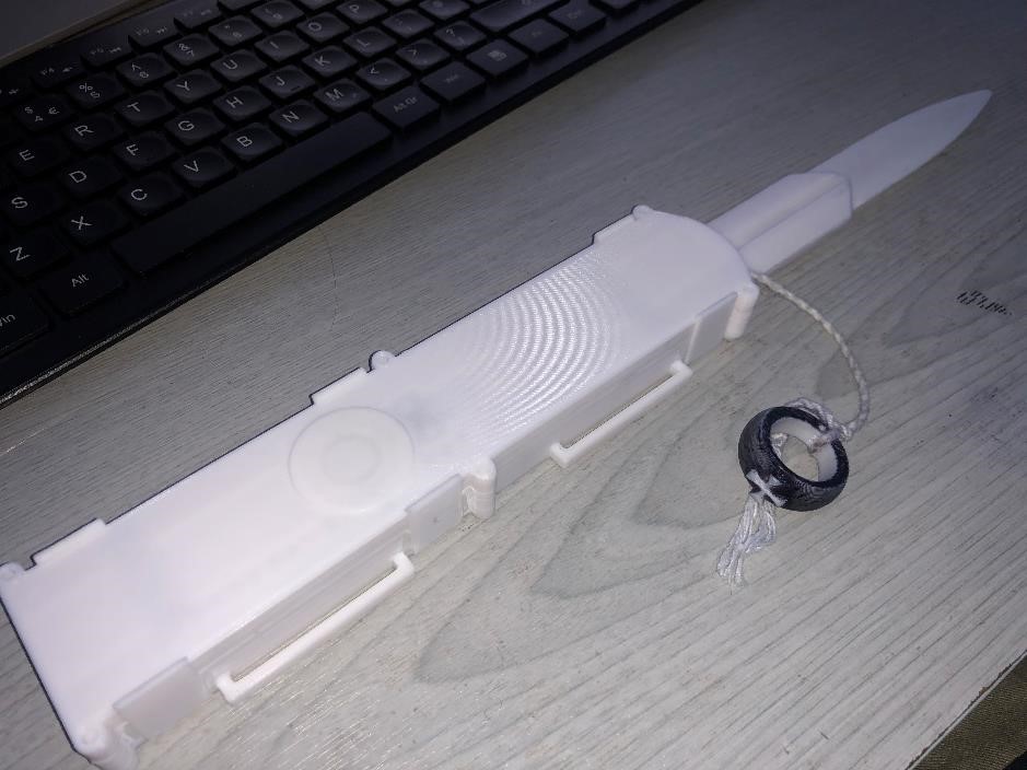 Assassins creed hidden blade 3D model thumbnail
