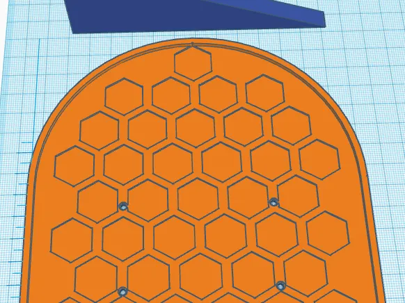 Wall mounted shelf - hex'd