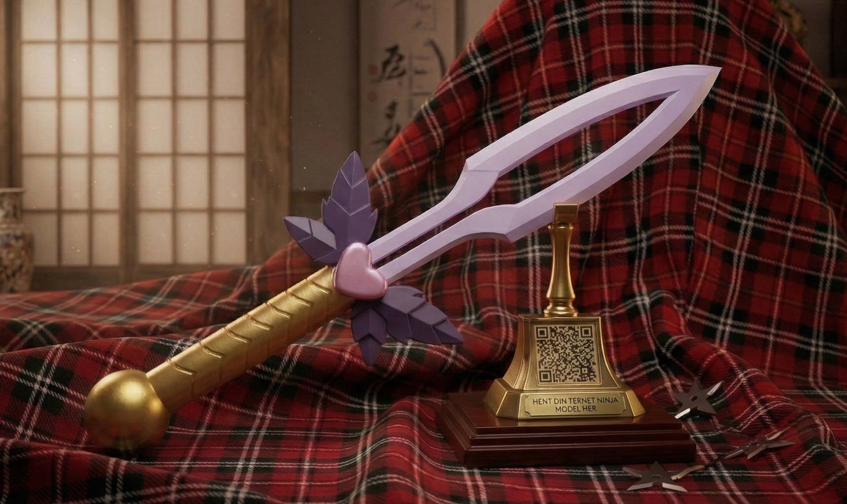 Checkered Ninja Sword (Ternet Ninja) - 25cm