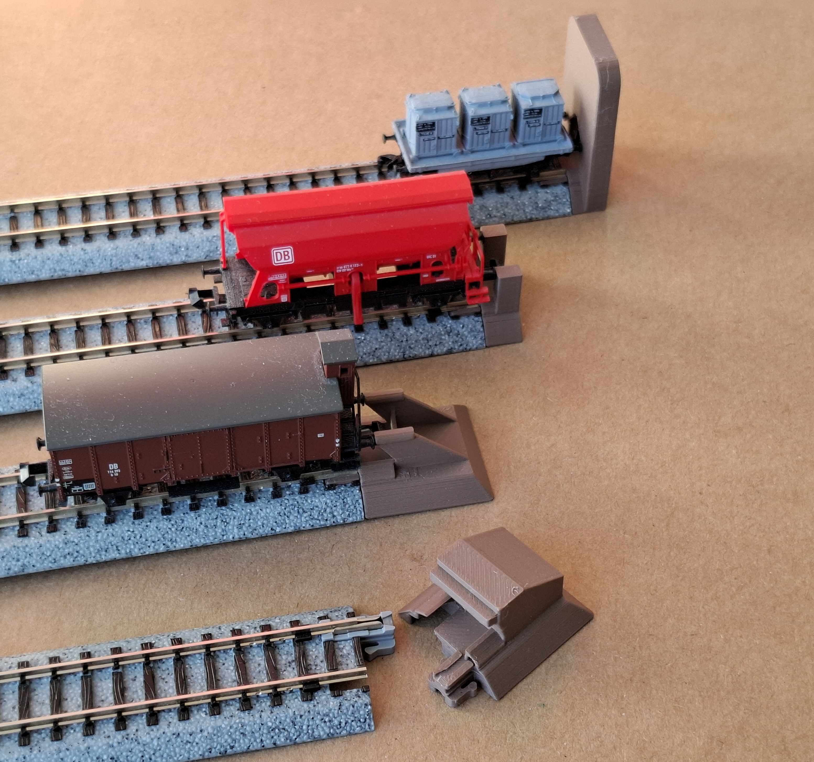 Stoppers and Buffer stops for Kato Unitrack (n-gauge)