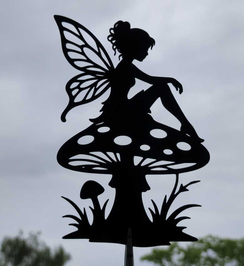 Fairy Mushroom 2D Wall Art Fantasy Decor