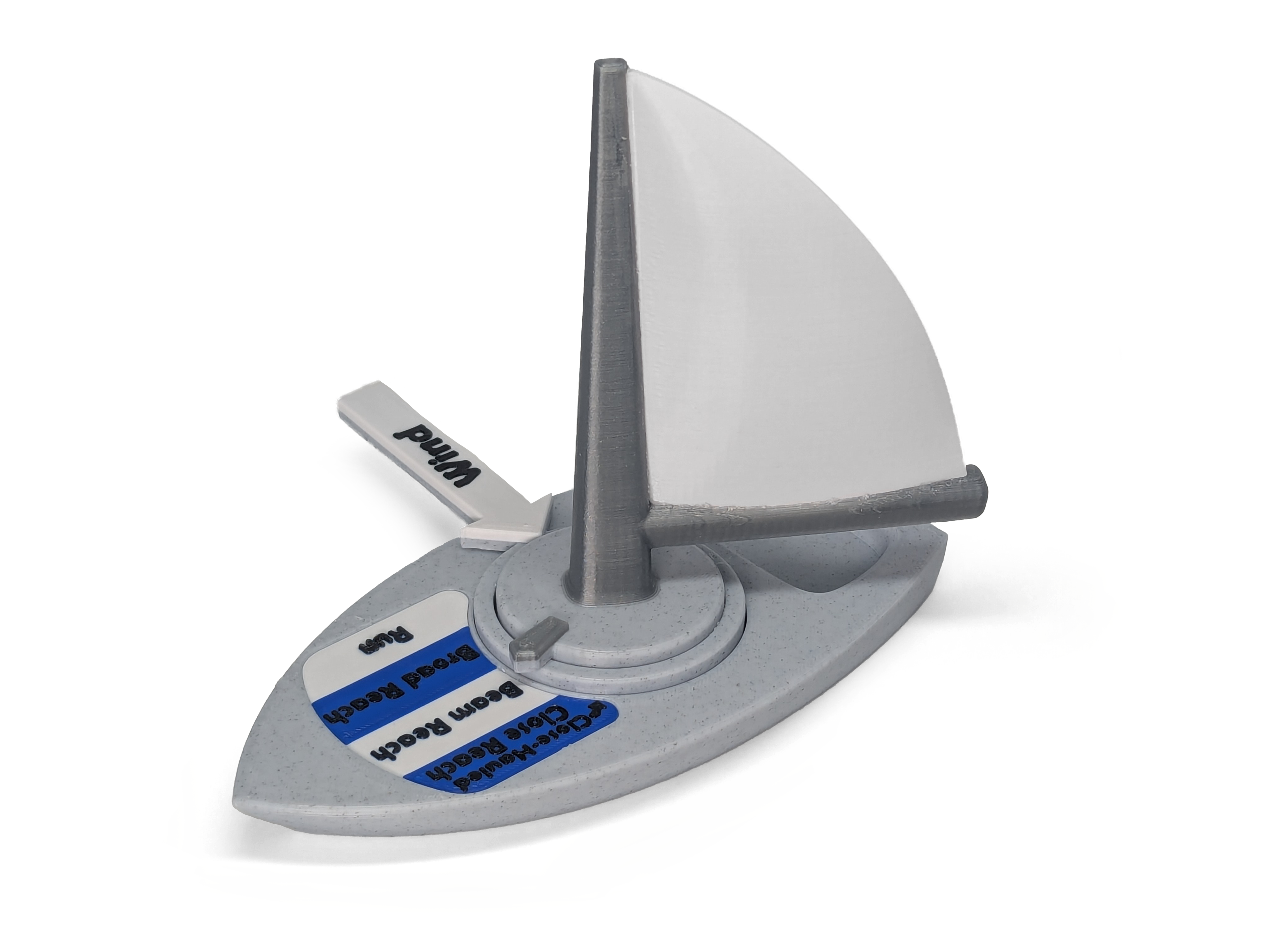 Model Sailboat With a Self Trimming Sail - Educational