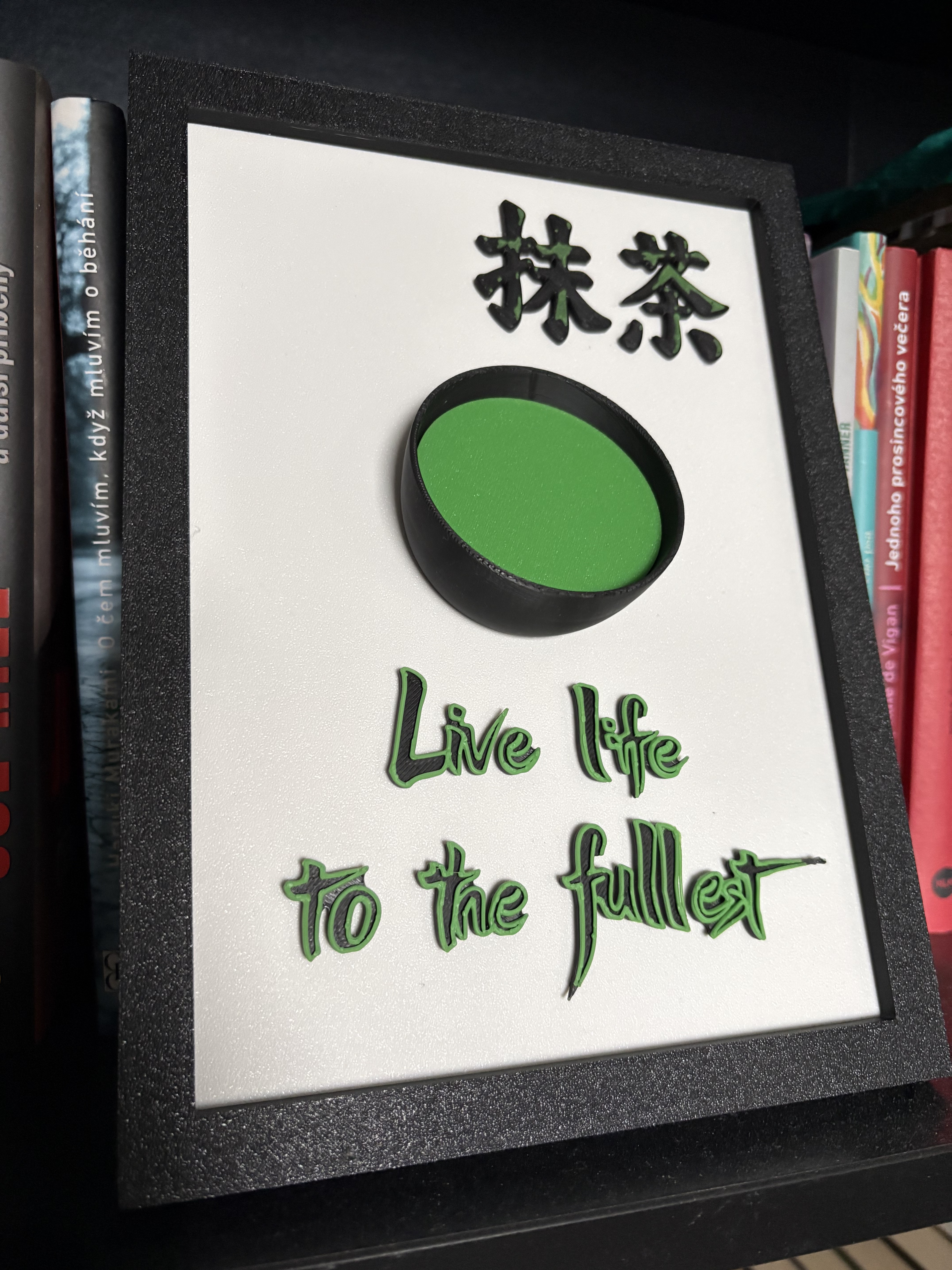Matcha art and quote 3D model
