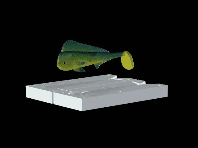 AM bait mahi mahi / dorado 16cm hoof form for predator fishing