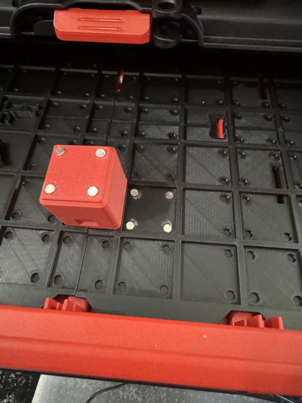 GF Magnetic Base 6u Boxes with hinges 3D model thumbnail
