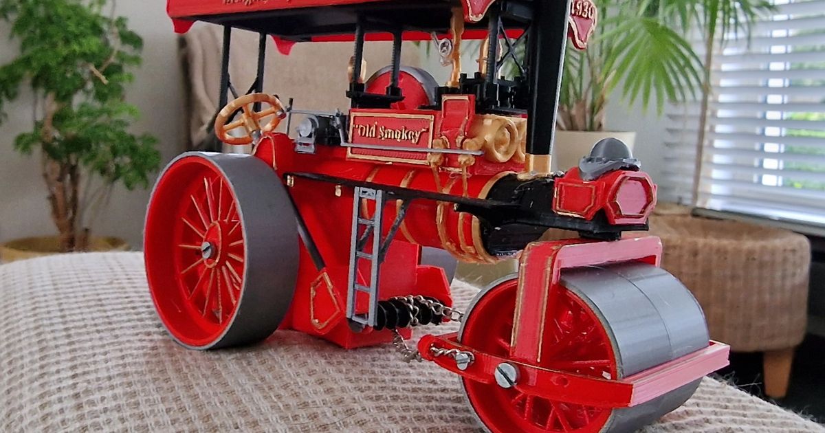 Steamroller (stoomwals) 3D 