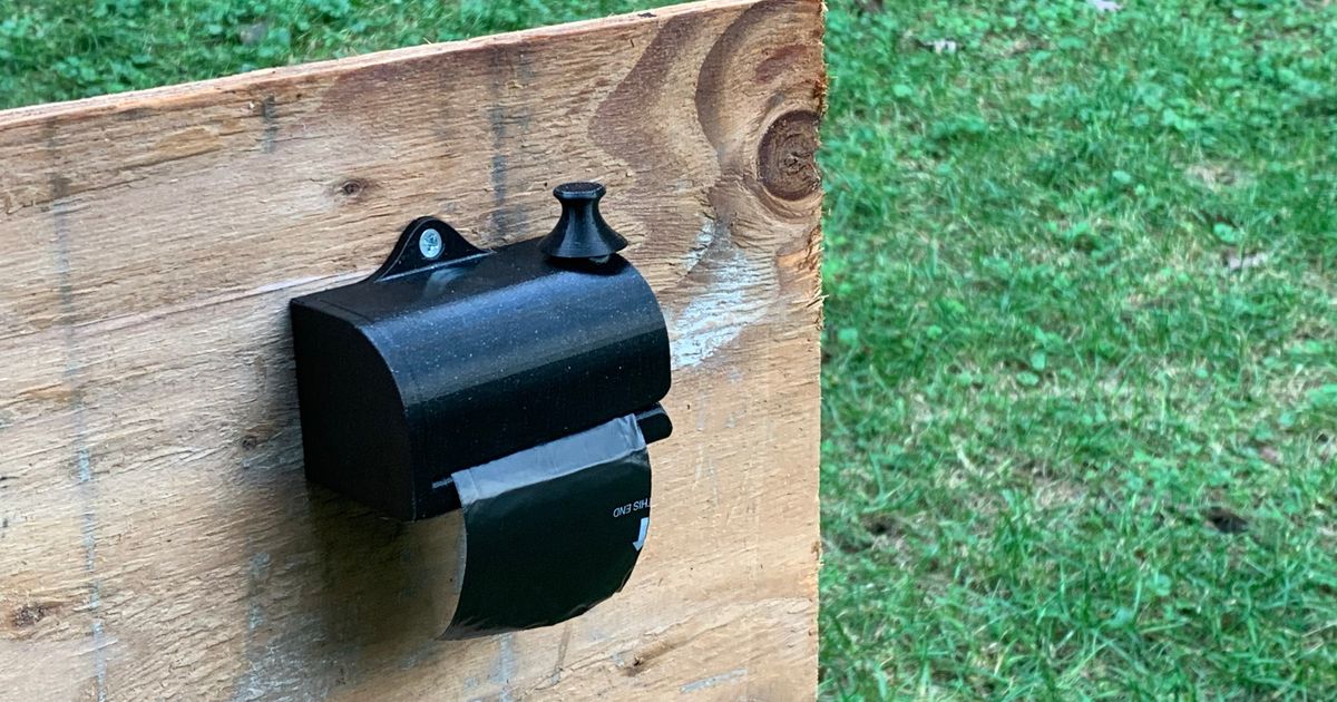 🐶💩 Outdoor Dog Poop Bag Dispenser by aeharding Download free STL