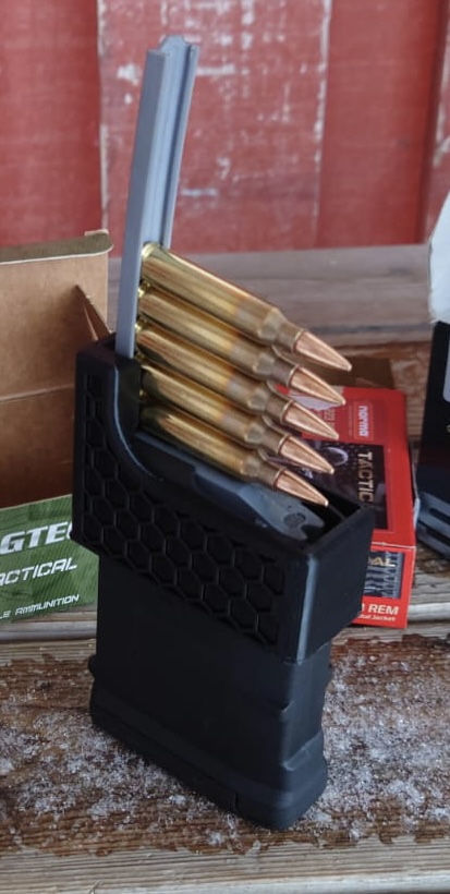 AR-15 mag stripper clip loader