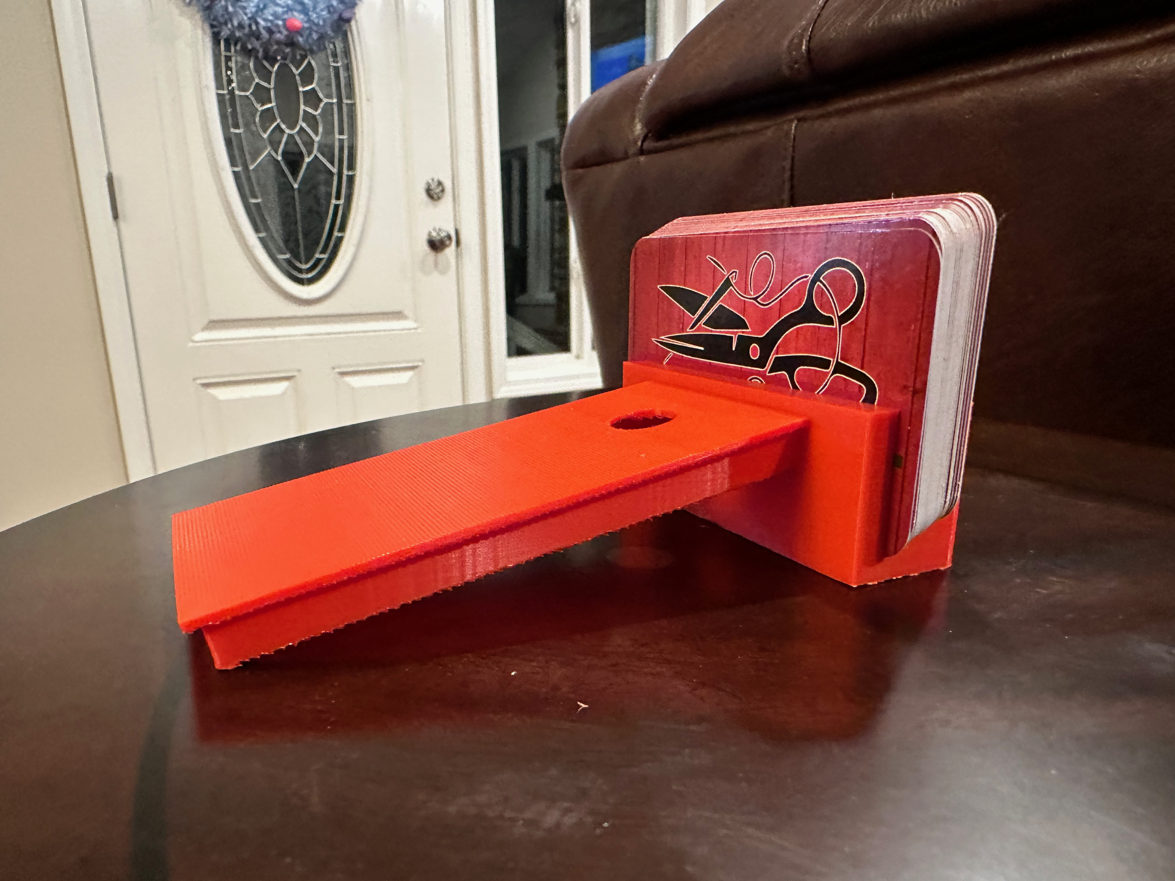 Cornhole business card holder