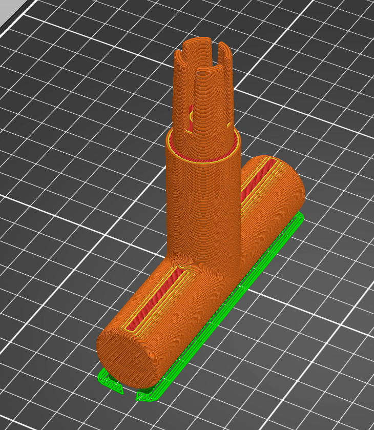 Recumbent trike accessory T (upper handlebar mount) by RandSchlemiel