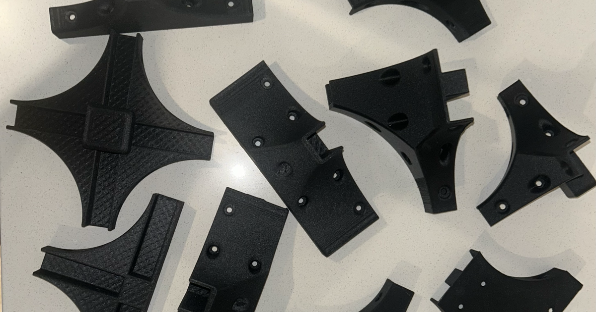 Aluminum Extrusion 2020 Bracket (Set of 31) by Boundless 3D Download