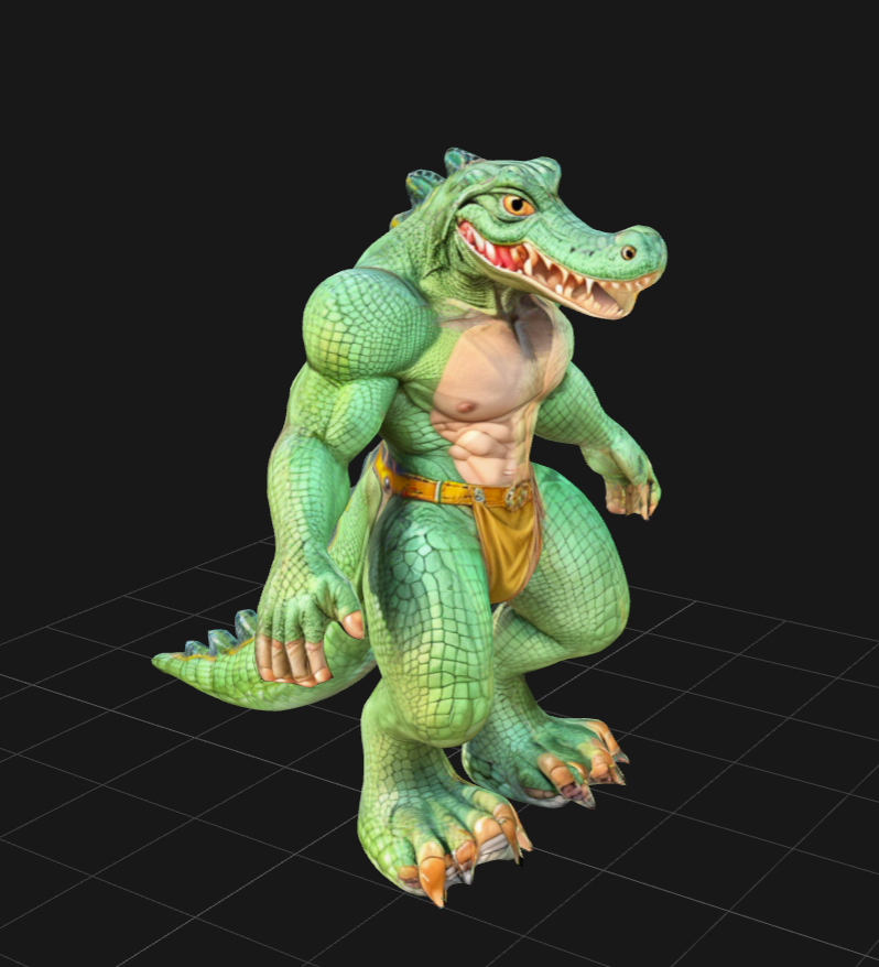 Anthro Croc Lizard Man by Starwater | Download free STL model ...