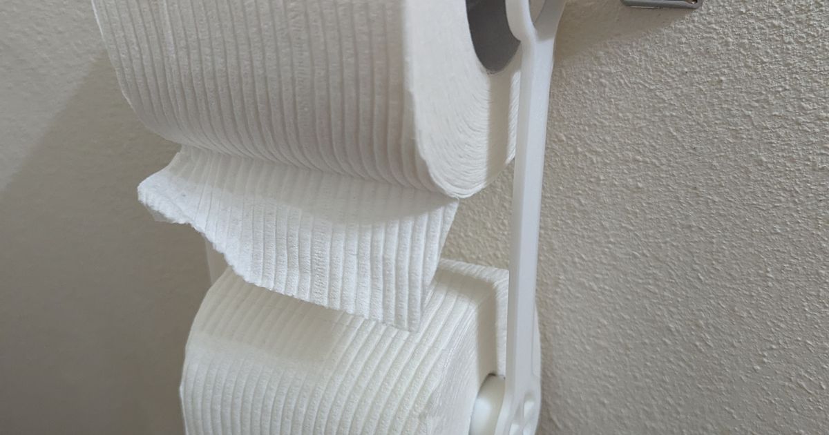 Toilet Paper Extender Double Holder by Starwater Download free STL