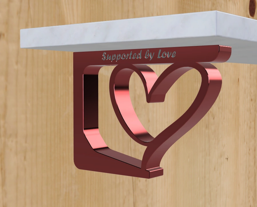 Love-supported Shelf