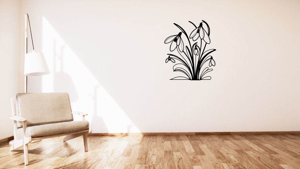 Snowdrops / Sněženky wall decoration