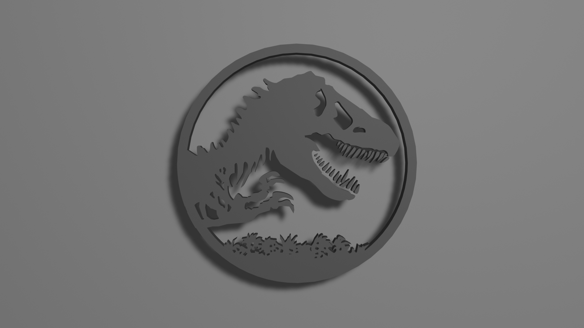 Jurassic Park Logo 2D Art by James Woolner | Download free STL model |  Printables.com