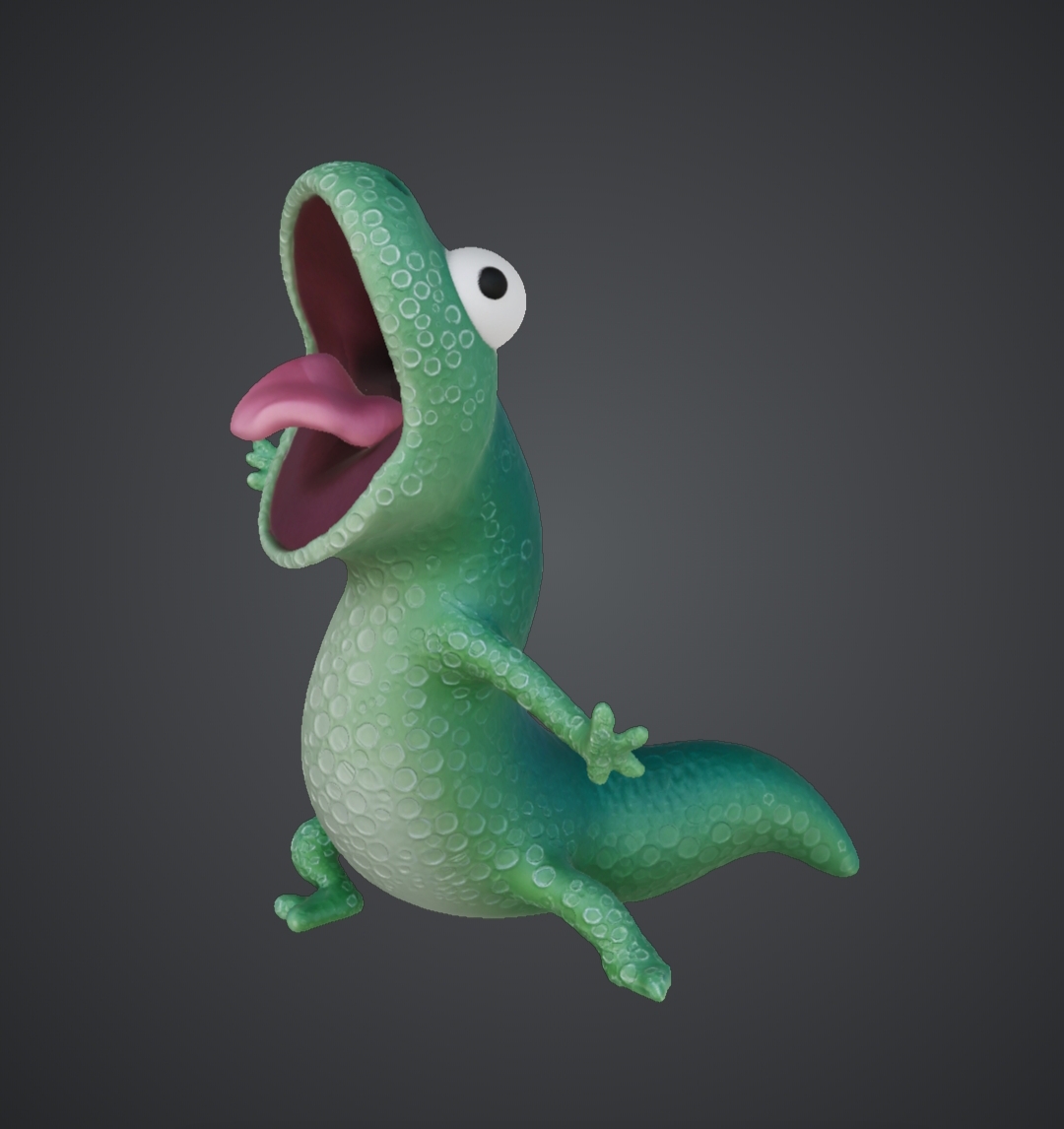 Screaming Lizard – Unique Bubble Texture Edition ČR