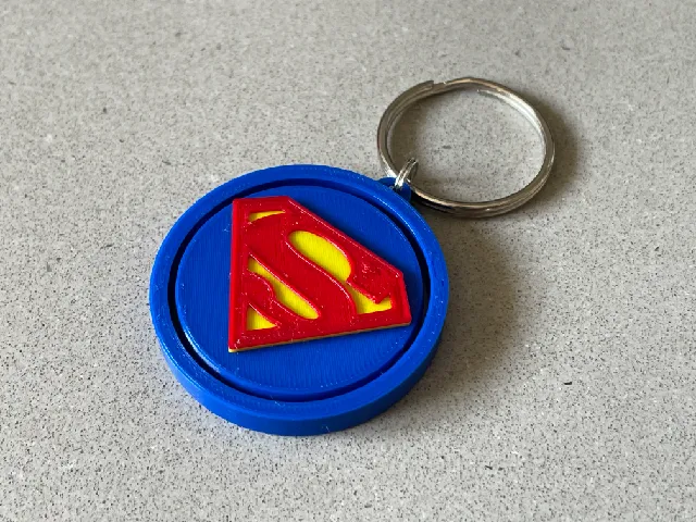 Superman Keychain - Print in Place