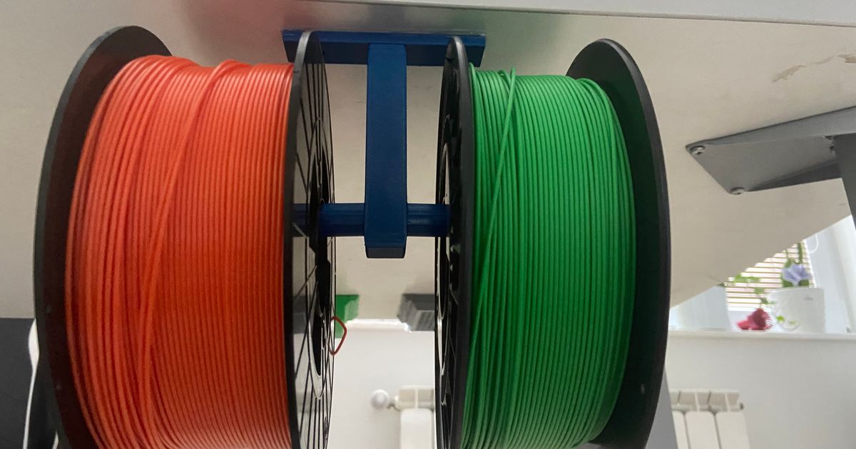 Under desk spool holder by Abraham | Download free STL model ...