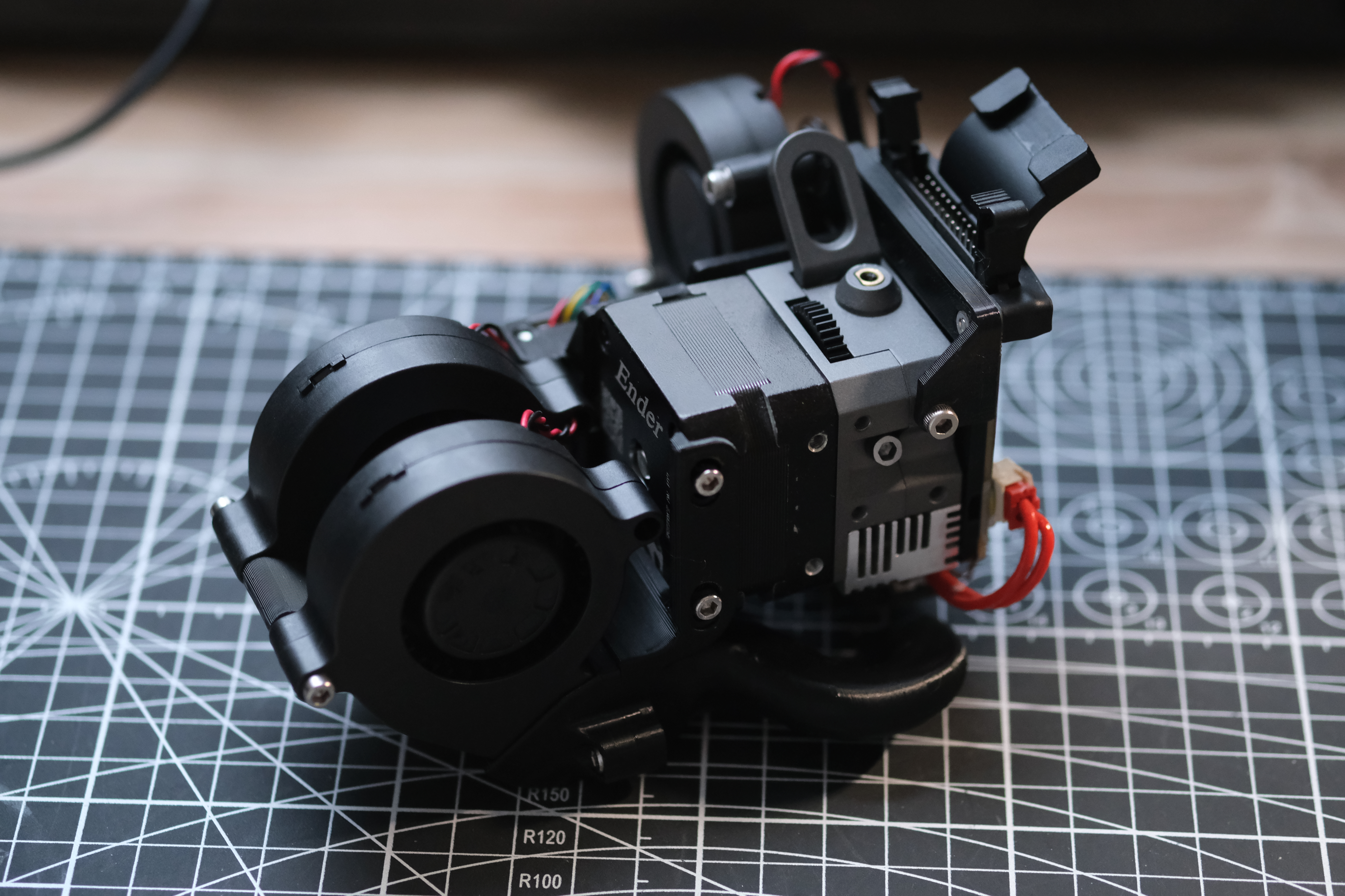 Modular Fan Duct H3DA V1.2 – Dual 5015 fan for Ender 3 S1, S1 Pro, S1 Plus (Hotend Stock / Trianglelab CHCB-OT) – Now 4028 FAN (Beta)
