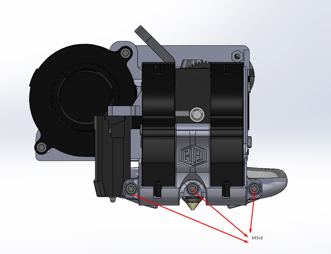 Modular Fan duct H3DA V1.2 Dual 5015 fan for Ender 3 S1, S1 Pro, S1 ...