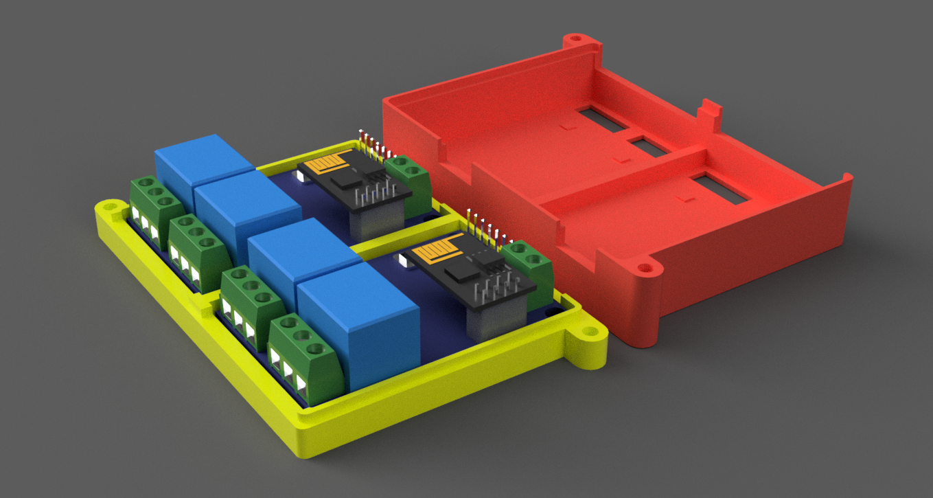 2x Dual Channel ESP01 Relay Module Enclosure by Mark_Alpha Download