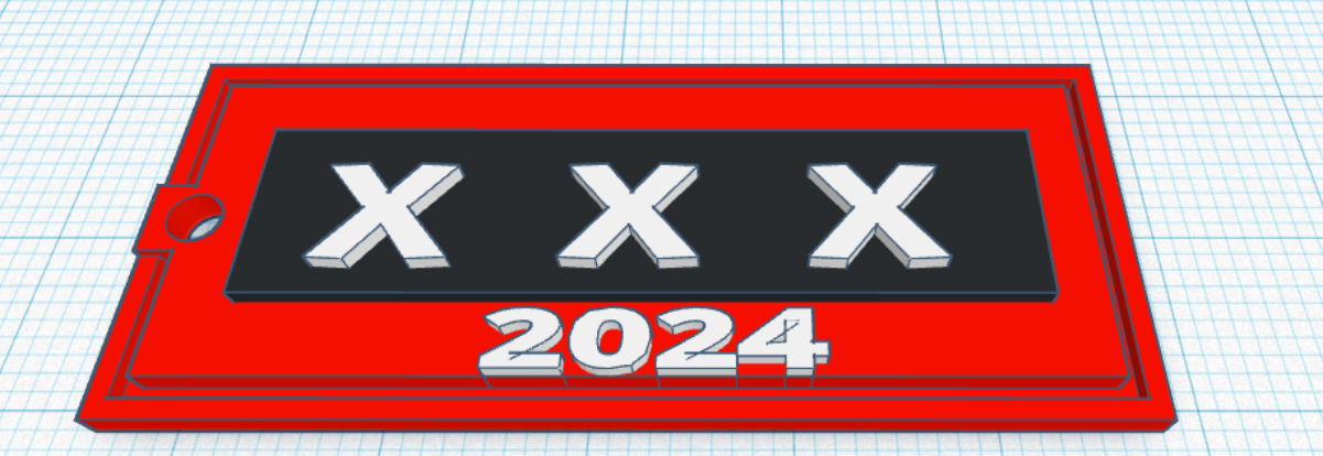 Keychain Amsterdam Flag 2024 By Justine A Download Free STL Model   Schermafbeelding 2024 02 27 165322 